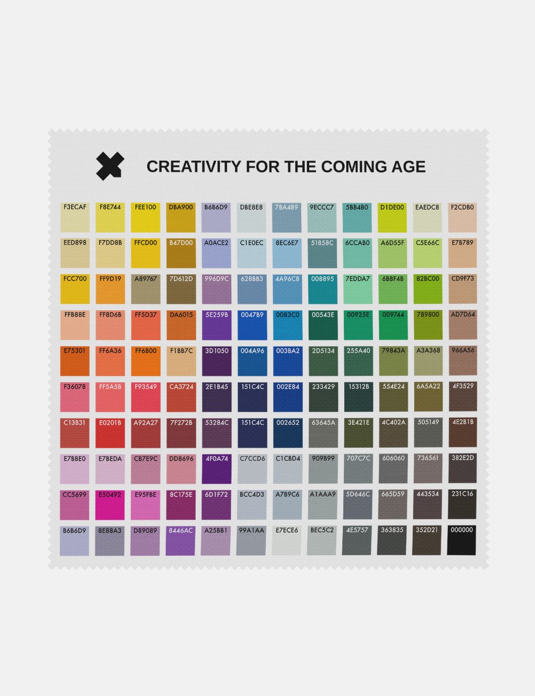 FABX Colour Chart Test Print (30 × 30 cm)